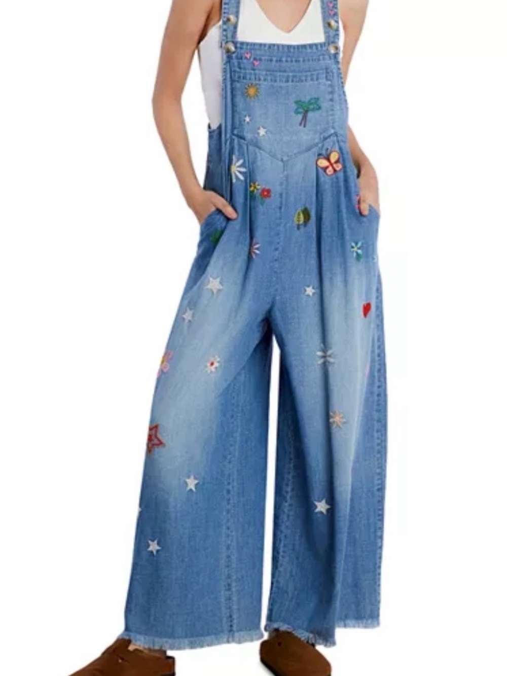 Billy T Embroidered OOH LA LA Overall